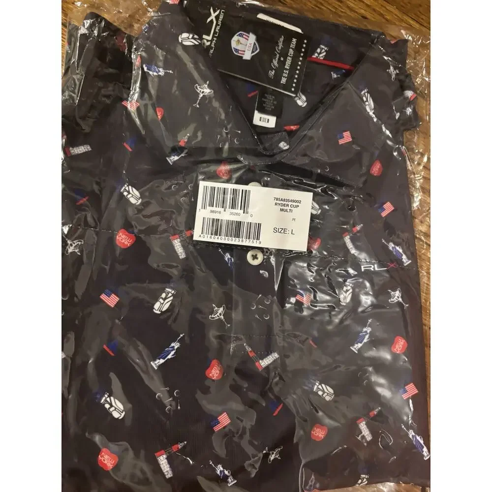 Men’s RLX Ralph Lauren USA 2025 Ryder Cup Golf‎ Polo L New With Tags